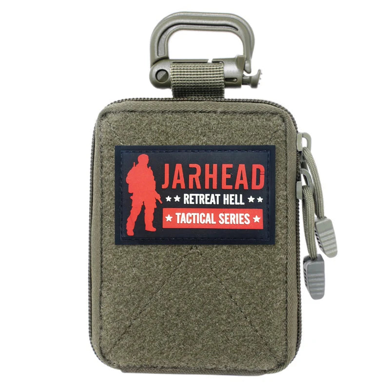 Mini Tactical Molle Utility Pouch Multi-Functional EDC Accessory Bag with Hook-and-Loop for Hunting and Camping