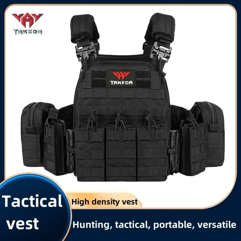 YAKEDA Quick disassembly training vest, detachable and expandable, comfortable, breathable, wear-resistant and tear resistant