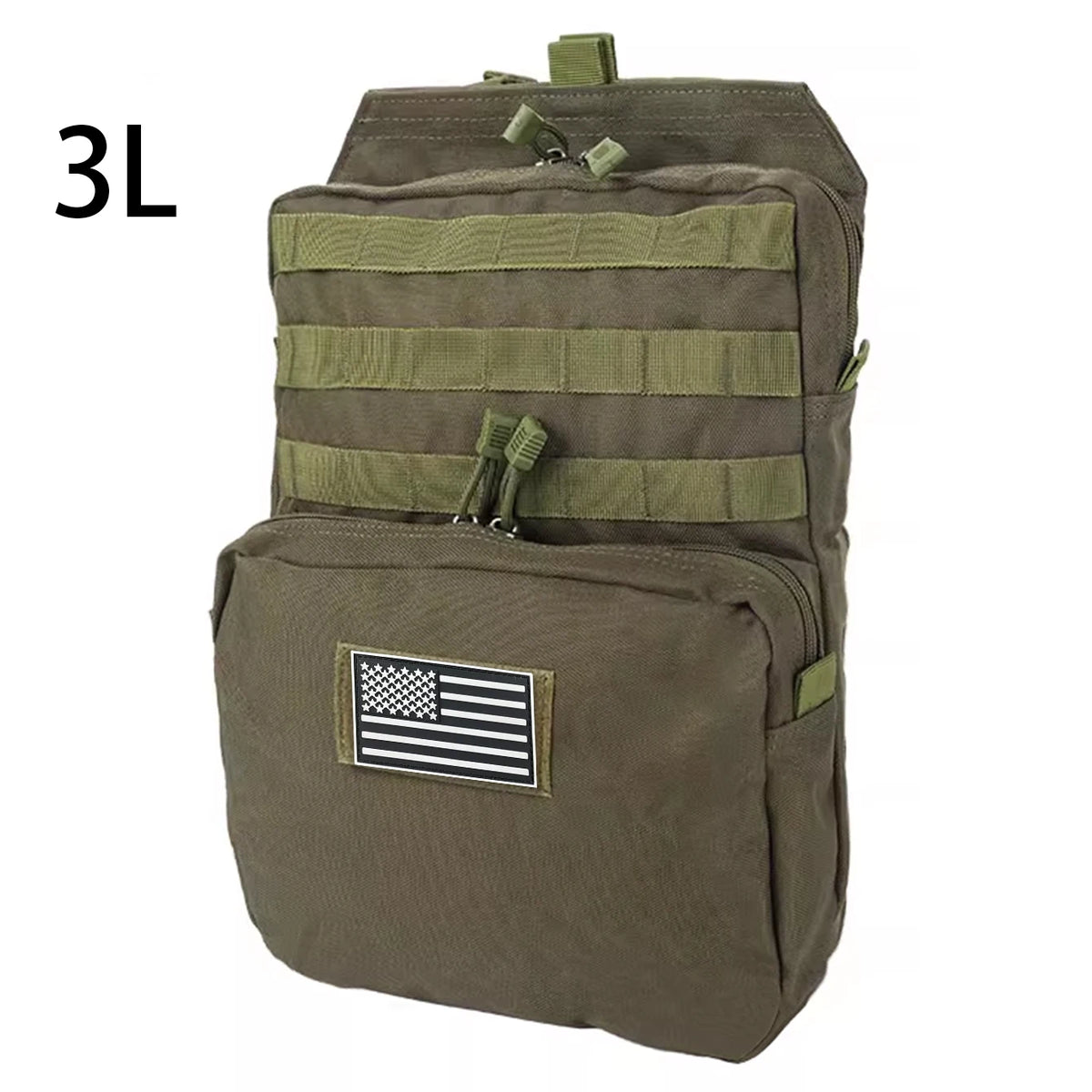 3L accessory water bag backpack Molle expansion system hiking, camping, cycling, outdoor accessory bag
