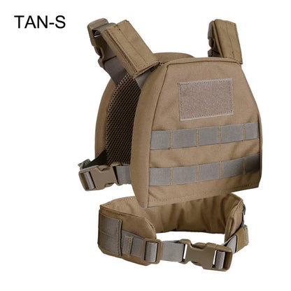 Tactical Kids Vest Military Airsoft Hunting Vest for Children Camouflage Combat Gear Vests Molle Plate Carrier