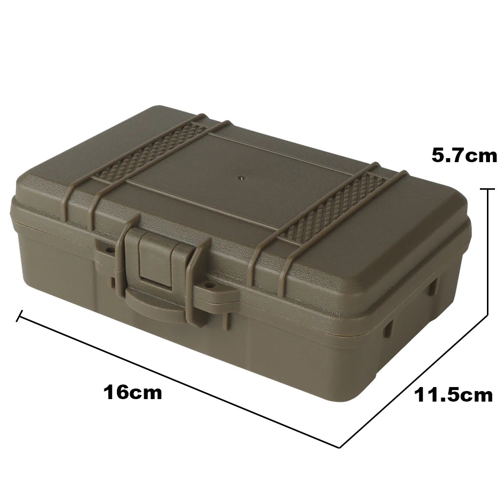 Tactical Camo Storage Box Valuable Item Hard Safety Case Multi Functional Tool Protection Boxs With Pre-cut Sponge Can Lockable
