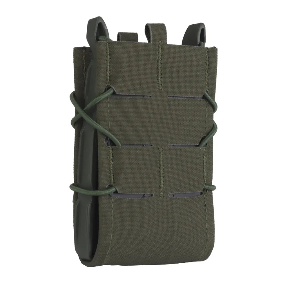 Tiger V2 Single Double Magazine Pouch Set Molle Hook-Loop Mag Carrier Rifle AR 5.56 .233 AK 7.62 .308 Magazine Holster Airsoft
