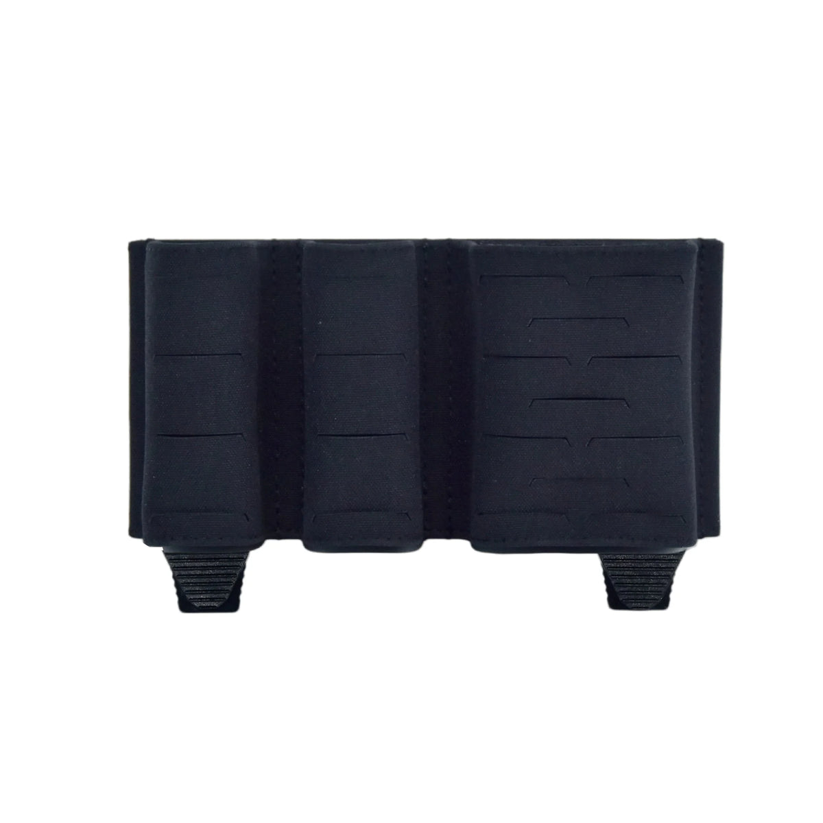 QX Tactical 2+1 Magazine Pouch 5.56 9mm Combo Mag Carrier Laser Cut MOLLE Pouch Elastic Kydex Style Holder Airsoft Gear