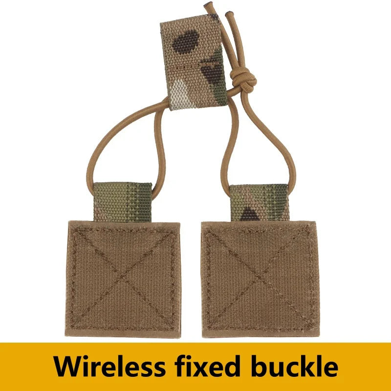 Outdoor Chest Hanging D3CRM Wireless Fixed Buckle Portable External Fixed Walkie Talkie Hook Wire Velvet Sticker Accessories