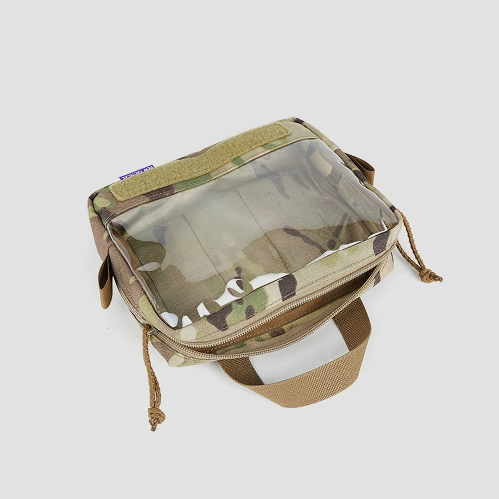 PEW TACTICAL Multiple Transparent and Visible Storage Bag Accessory Pouch Tactical Backpack Built-In Sundry Bag