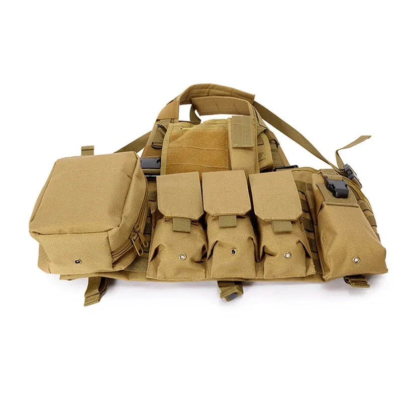 Outdoor RRV Molle Tactical Vest Combat Chest Rig Green Black War Game Body Armor Shooting Hunting Paintball Airsoft Vest Gear