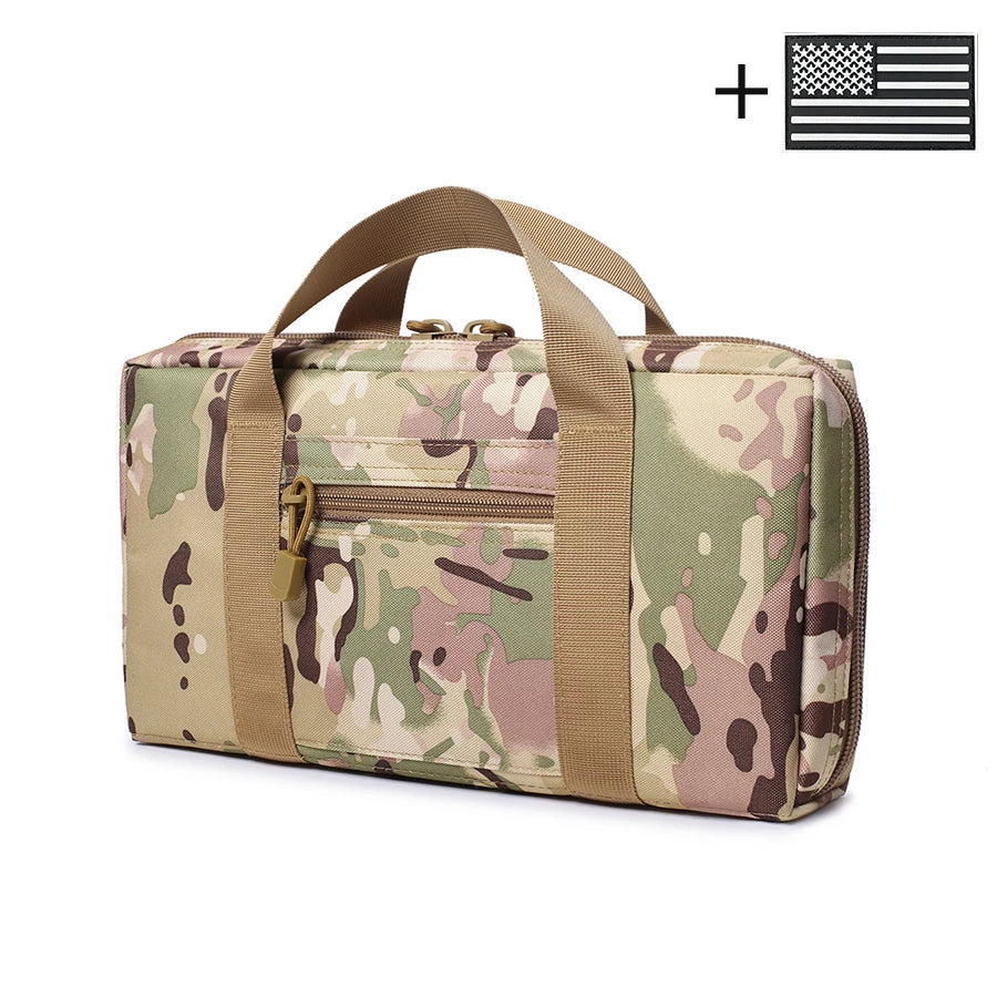 Outdoor sports handbag multifunctional tool storage bag partition storage design widened ribbon handle