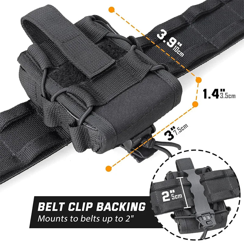 Molle Tactical Handcuffs Pouch Shackles Holder Case Universal Handcuffs Holster Quick Release Standard Chain Cuffs for Vest