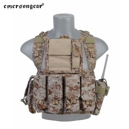 Emersongear For RRV Hunting Vest W/ Magazine GP Pouchs Lightweight Set Training Combat Hunting Hiking Trekking Nylon