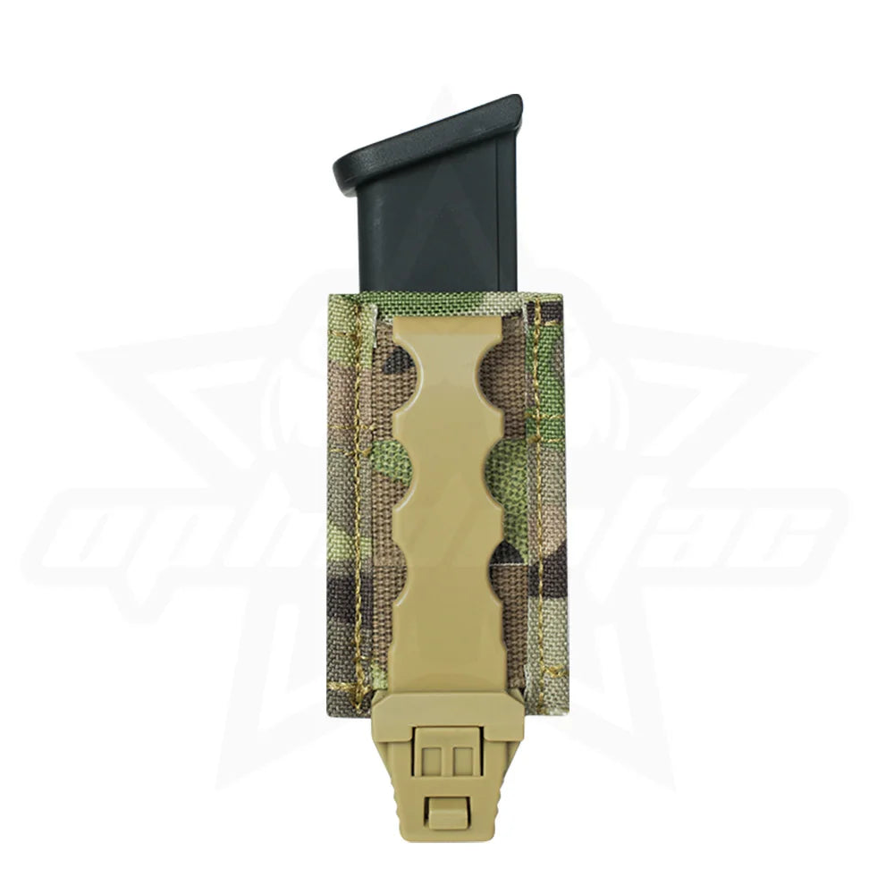 OPHIDIAN MOLLE Mag Pouch FAST 9MM Single/Double Mag Bag Hunting CS Games Air soft Holder With Nylon Support Clip