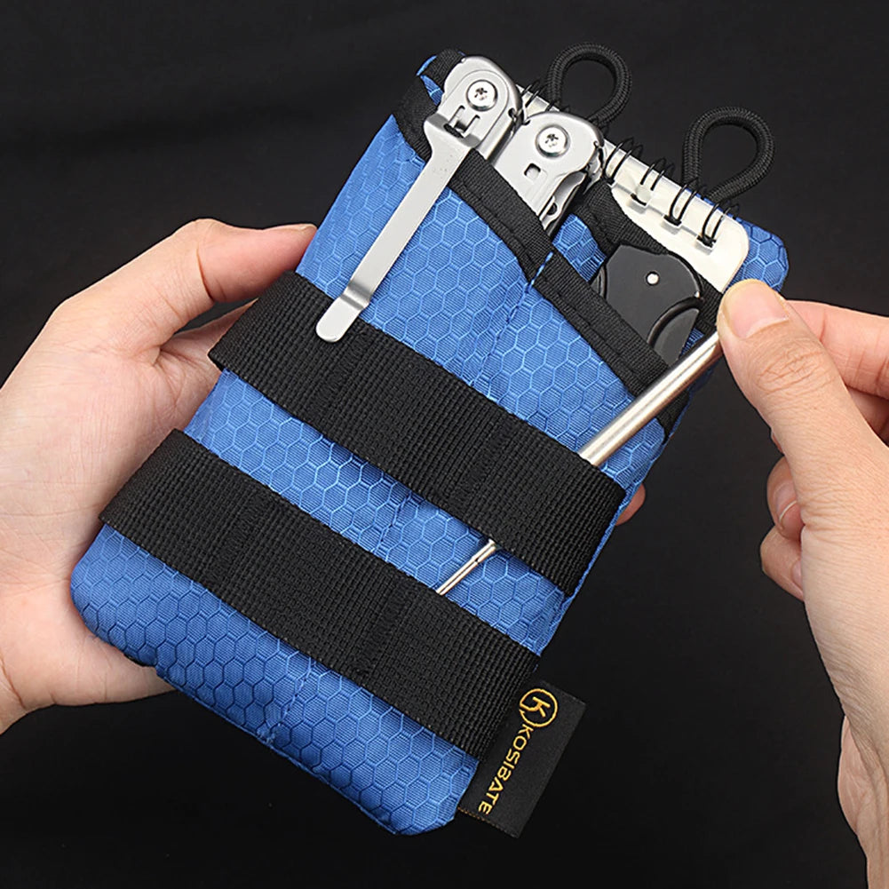 EDC Tactical Tool Bag Foldable Mini EDC Pouch Sundries Bag Phone Pouch Key Card Case Organizer Waist Wallet Molle Shoulder Bag