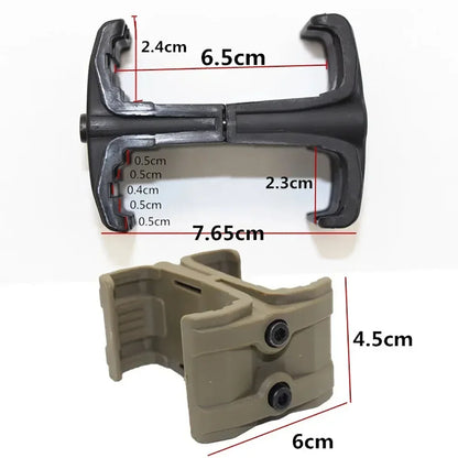 2026 Quick-Release Dual Magazine Coupler for Nerf, Telescopic 5.56 Nylon Clip Holder with Spring, Enhanced Loader Accessory