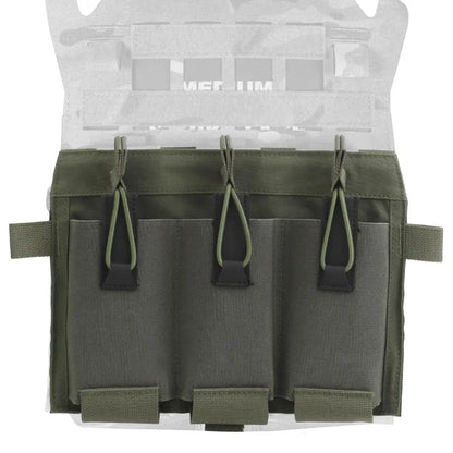 OPHIDIAN Tac 556 Magazine Pouch Molle Hunting Vest SPC JPC Plate Carrier Front Panel Triple M4 Mag Holder Bag Paintball Airsoft