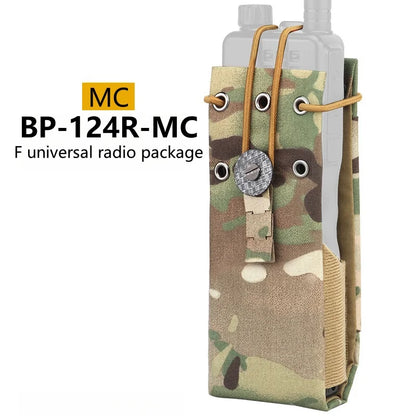 Multi Functional Molle Radio Walkie Talkie Pouch Waist Bag For MPU5 PRC163 152 148 Interphone Holster Outdoor Vest Accessories