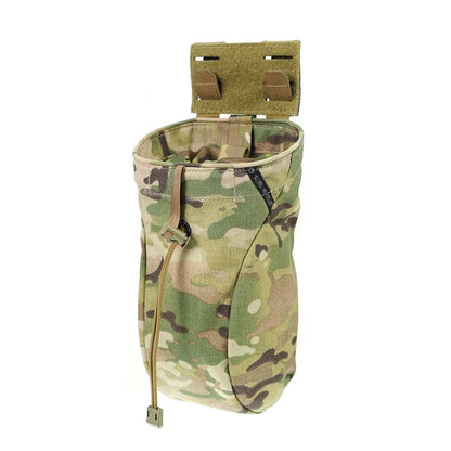 PEW TACTICAL CP Style Folding Dump Pouch MOLLE Drawstring Multi‑Purpose Utility Storage Pouch for Tactical Vest Belt PH110