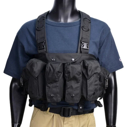 Hunting Vest CAK Chest Rig AK47 Molle Magazine Carrier Pouch M4 AR 7.62/5.56 Tactical Quick-Detach Waist Bag Outdoor Training
