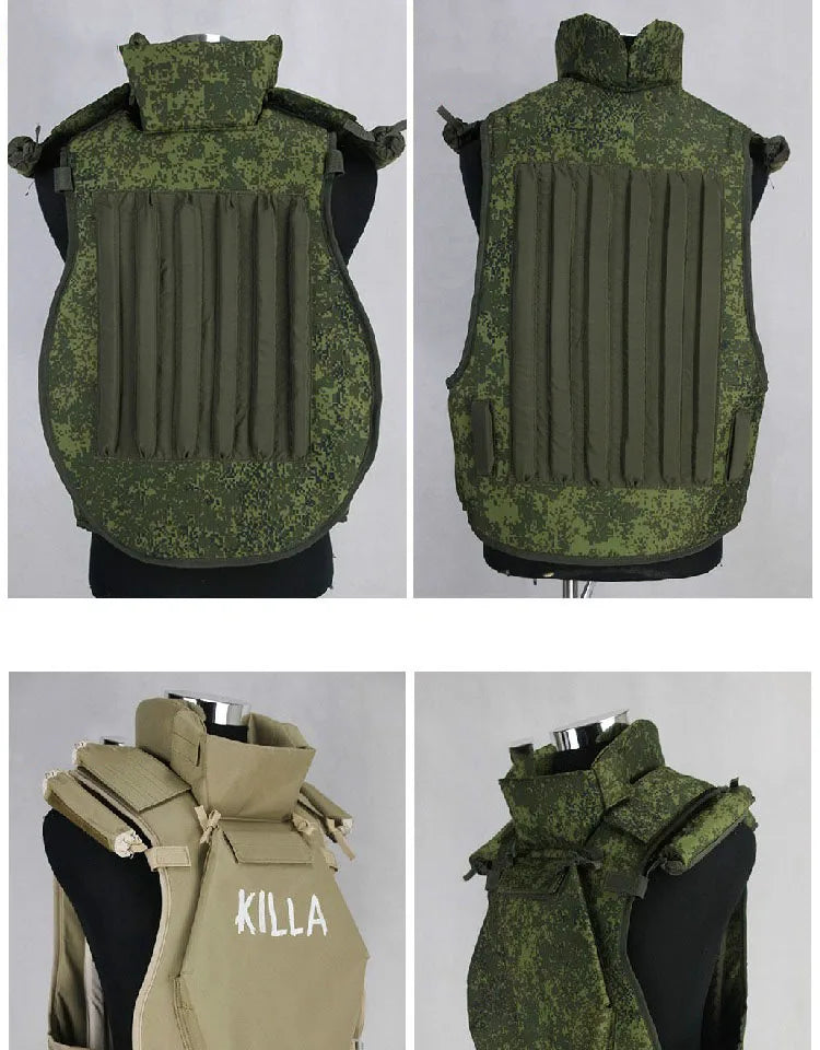  Replica Russian Tactical 6B13 MOLLE Tactical Vest Killa Combat Vest / EMR Neck Shoulder Lower Body Protector Vest For Cosplay