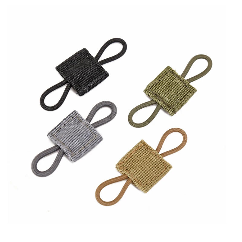 4PCS 600D Nylon Elastic Rope Outdoor Tools for Hunting Bags for Fixed Flashlight Molle System Compatible Military Combat