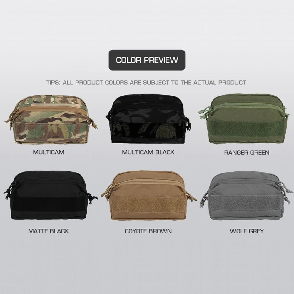 SS STYLE Tactical MOLLE CCS GP Pouch Double Zipper Utility Tools Storage Bag Hunting Vest Accessory Organizers Recycling Bag
