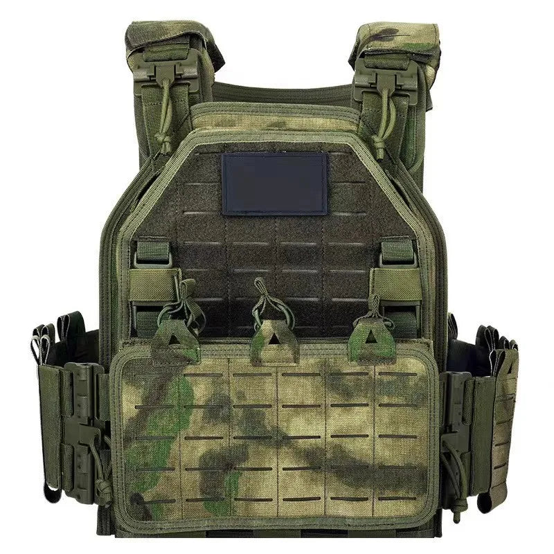 Tactical Vest 6094 Fast detachable light laser cut outdoor hunting black gear carry vest of high quality