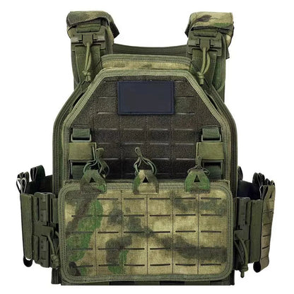Tactical Vest 6094 Fast detachable light laser cut outdoor hunting black gear carry vest of high quality