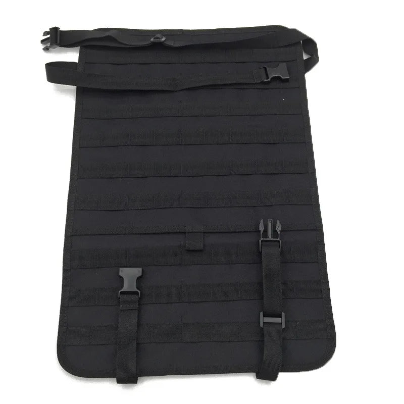 Car Seat Back Organizer Tactical Molle Panel Sag Proof Vehicle Seat Cover Protector Nylon Car Seat Back Hanger Bag Pad