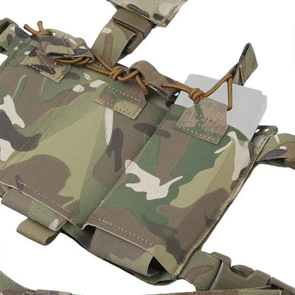 Modular Alpha 34 Split‑Front Chest Rig Quick Release Laser Cut Panels Adjustable Tactical Harness For Airsoft CS Game Hunting