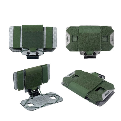 BOOIU New MOLLE Foldable Navigation Board Airsoft Mobile Phone Holder Mount Airsoft Hunting  Tactical Vest Chest Outdoor Gear