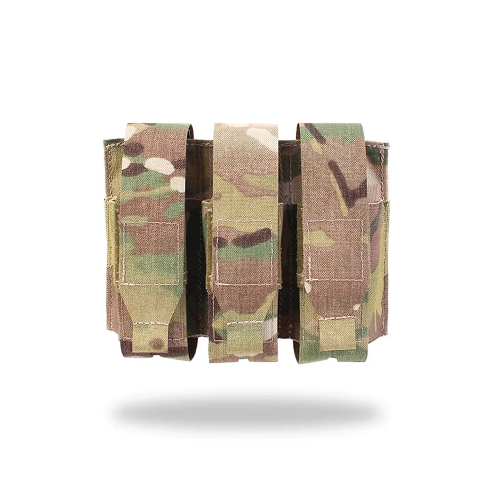 PEW Tactical FB3 Triple Flash Bang Pouch MOLLE Flip Cover Tool Bag WD40 40ml Storage Utility Pouch PH99