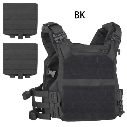 Poseidon Defense Top Grade DP Plate Carrier 3.0 Quick-Release Molle Vest Adjustable Sizing (S/M/L/XL) With 2Pcs Side Pocket