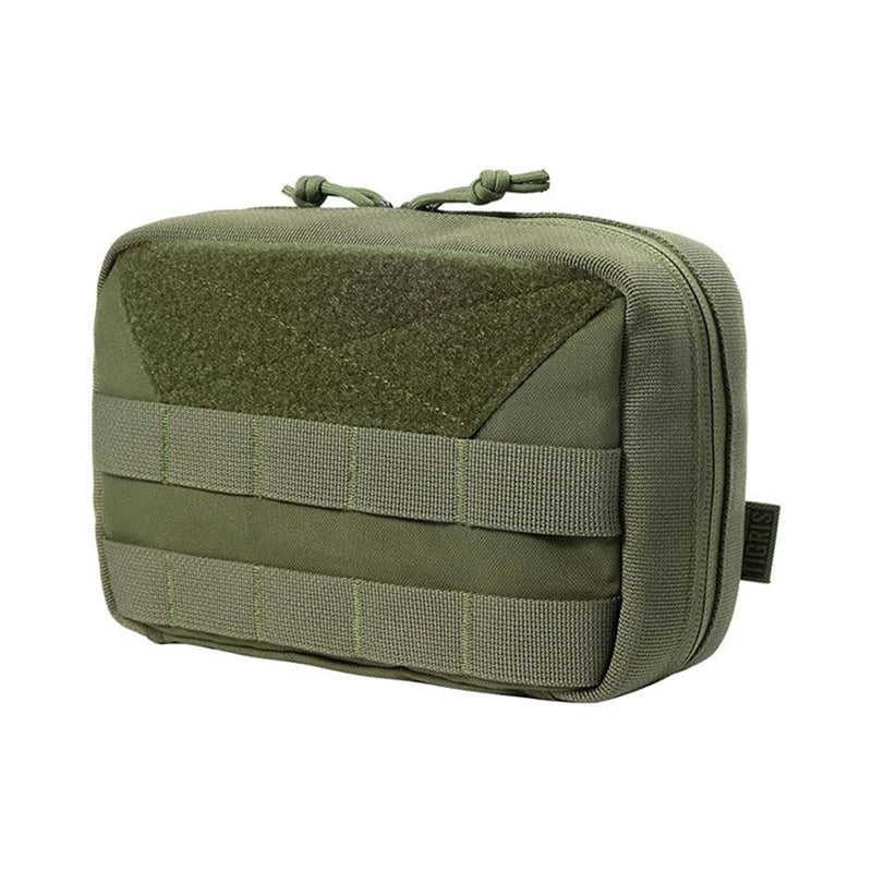 OneTigris MOLLE Pouch, Tactical Admin Pouch Belt EDC Tool Organizer Zippered Utility Waist Pack 7.5"x5"x2"