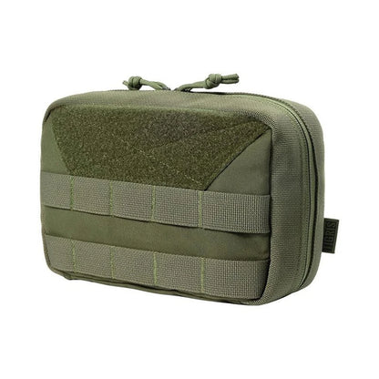 OneTigris MOLLE Pouch, Tactical Admin Pouch Belt EDC Tool Organizer Zippered Utility Waist Pack 7.5"x5"x2"
