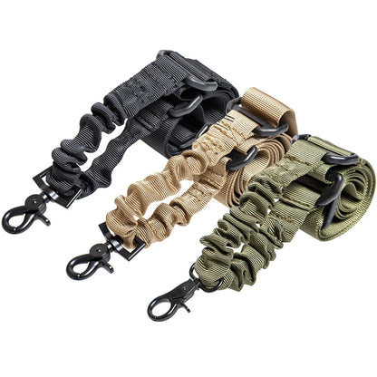 Tactical 1/3 Point Sling Shoulder Strap Multi-function Slant Strap Outdoor Hunting Field Survival Training Tape Accessories