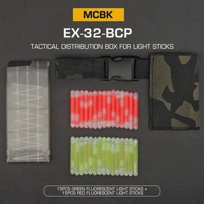 Tactical Marking Light Dispenser Belt Mounted Fluorescent Label Glow Lighting Signal Sticks Elastic Pouch Hunting Accessories