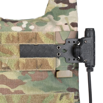 Tactical Vest Universal PTT MOLLE Mounting Adapter Board for U94 TE A Invisio