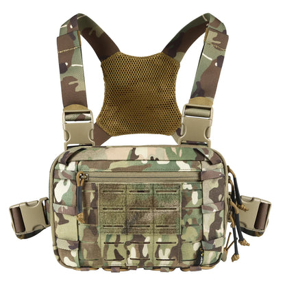 VOTAGOO Tactical Chest Bag 2L – EDC Molle Chest Rig CCW Compartment Adjustable Strap Outdoor Gear Practical Equipment Pouch