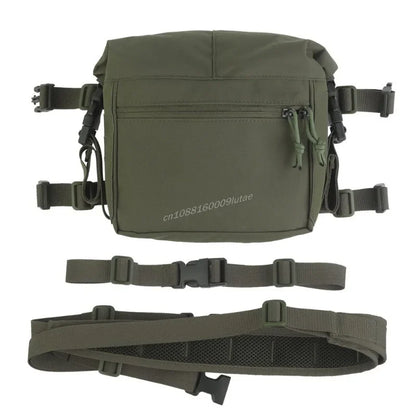 Tactical Alpha Chest Rig with Expansion Pack SS Style Load Bearing Vest (LBV) Alpha Expander Kit Pouch 34A Split MOLLE Equipment