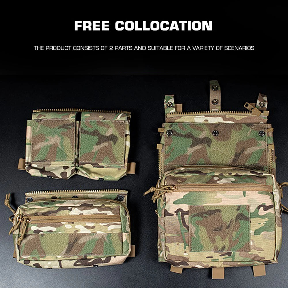 Advanced Tactical Panel Backpack Plate Carrier Pouch Bag Hunting Airsoft Vest Accessories for LV-119 Militar Assault Vest