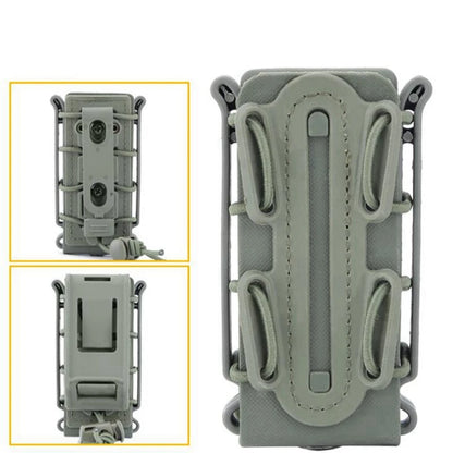 Tactical Molle 9mm Magazine Pouch Pistol Mag Holder with Belt Clip for Glock 17 19 Beretta M9 Fastmag Soft Shell Holster Hunting