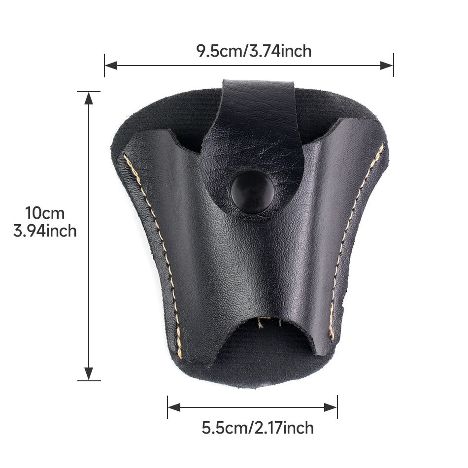 1 outdoor slingshot bag - durable PVC leather textured waist bag, suitable for hunting and fishing, slingshot accessories