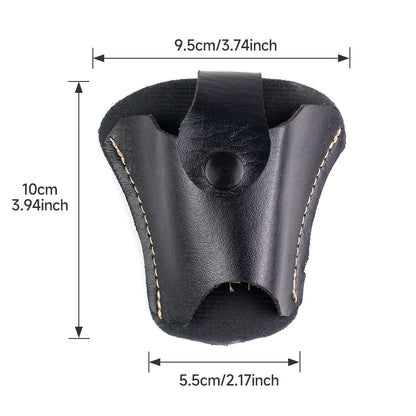 1 outdoor slingshot bag - durable PVC leather textured waist bag, suitable for hunting and fishing, slingshot accessories