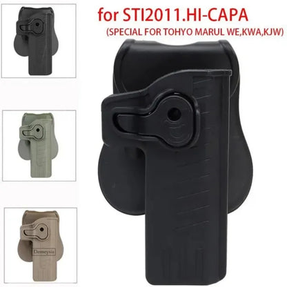 Right-Handed Tactical Gun Holster for STI 2011 Hi-Capa Series   Colt 1911 Airsoft Hunting Pistol Case