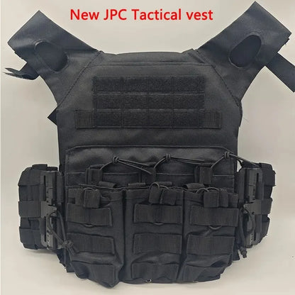 New Quick Release Buckle Tactical Vest JPC Triple Magazine Pouch Hunting Molle Plate Airsoft Accessory Carrier CS Game Vest Gear