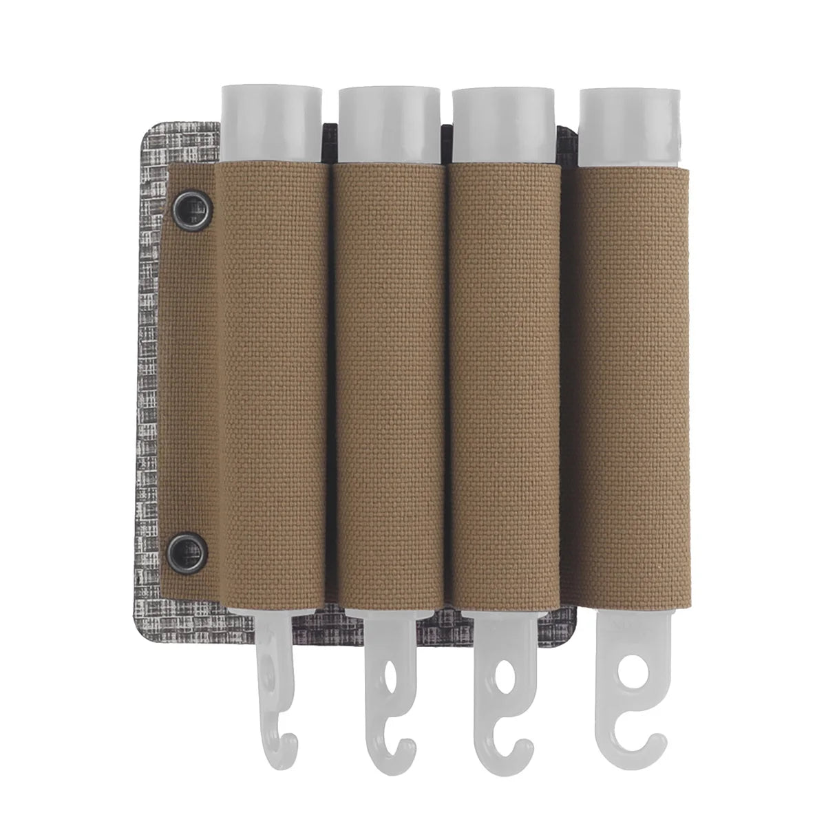 4-Pack MOLLE Glow Stick Storage Pouch Shotgun Shell Battery Holder Light Bag Durable Outdoor Hunting Tactical Gear Accessories