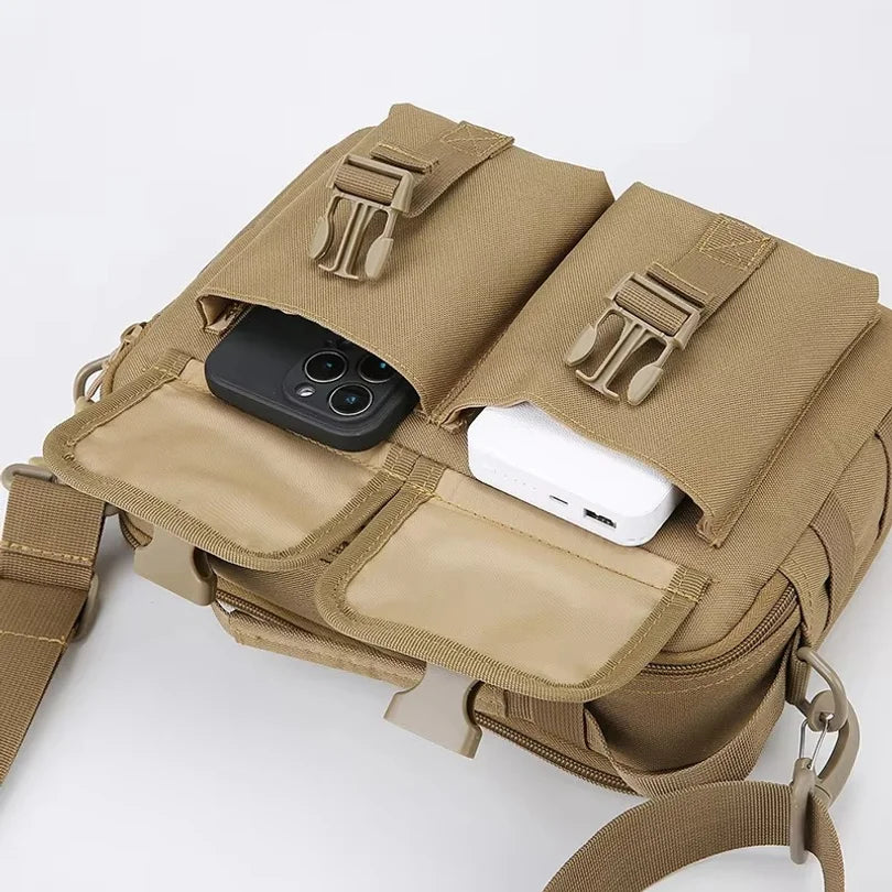 Multi-functional Outdoor Tactical Backpack Fanny USB Charging Messenger Bag One Shoulder Bag Camping Crossbody Bag Wholesale
