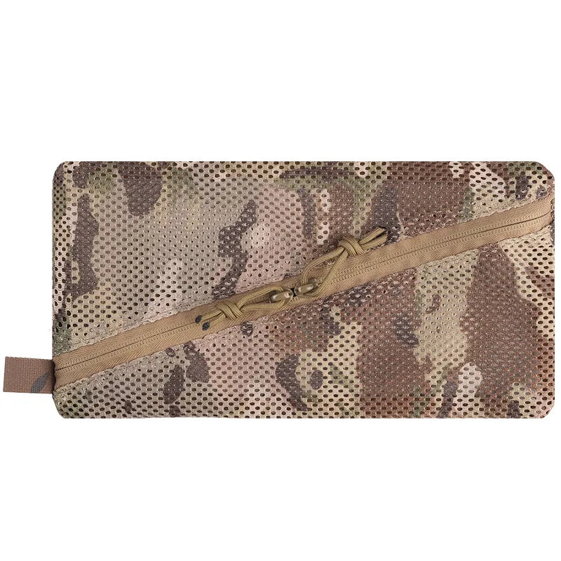 Mesh Pouch Outdoor Travel Sundries Net Bag Organize Accessories MOLLE Camping Utility Admin Pocket