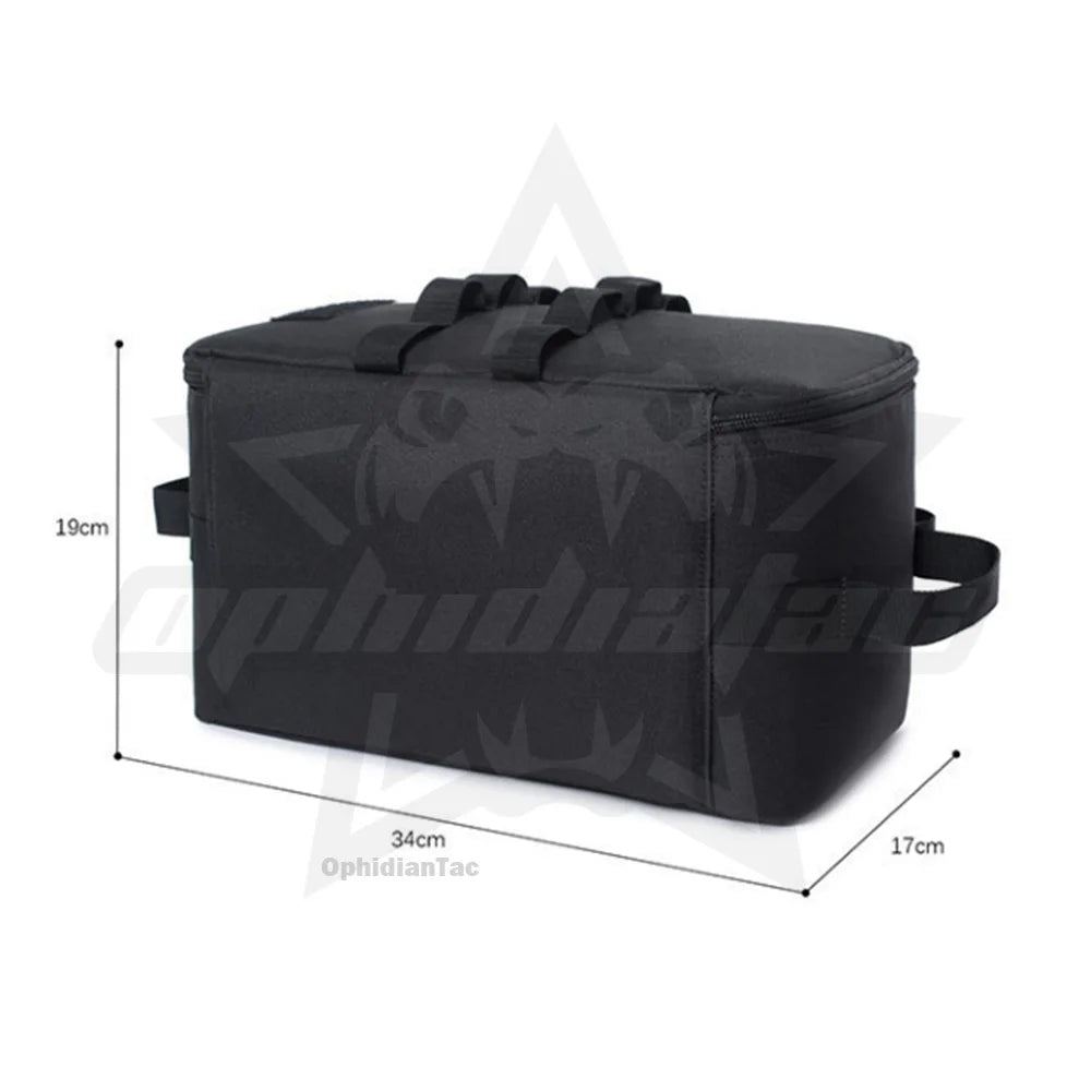 Outdoor camping picnic tableware storage bag handbag multifunctional foldable portable tool storage bag