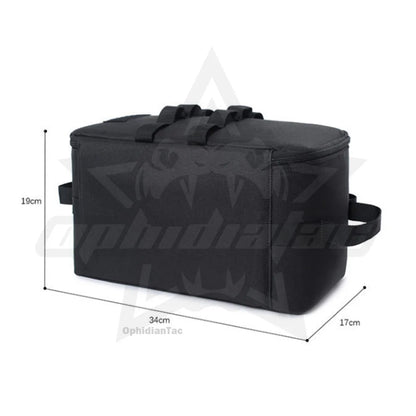 Outdoor camping picnic tableware storage bag handbag multifunctional foldable portable tool storage bag