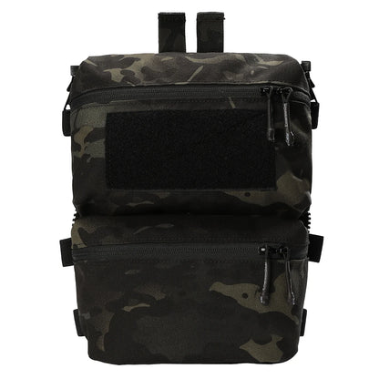 Emersongear For FRO Style V5 Vest Back Panel Double Pouch Hunting Hiking Combat Multi-purpose Bag Zip On Backpack Nylon EM9649
