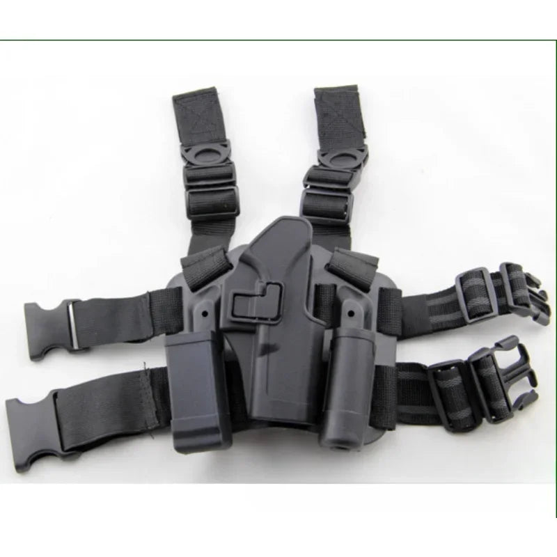 Tactical Gun Holster for Glock 17 19 USP 1911 M92 P226 Outdoor Hidden Leather Holster Real CS Gun Leg Holster Men CS Sport Gun